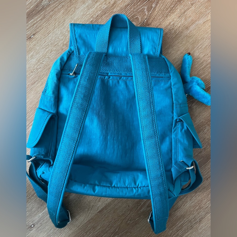 Kipling Teal Backpack With Interior Pockets - image 2